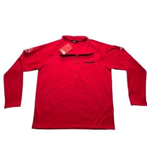 The North Face 1/4 Zip Pullover Red XL NWT Corporate